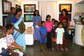 Children of leprosy effected families performing on the opening