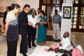 Dr. Jutta Stefan-Bastl, Karan Singh and Y. S. Rajan are interacting with the students
