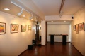 Bindu paintings mounted in Weavers Studio Centre for the Arts, Kolkata