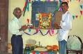 Coordinator N. Ramachandran and Udaykumar celebrating the Ayutha Puja