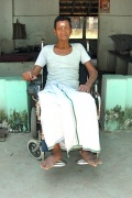 Damodaran has got an electric wheelchair