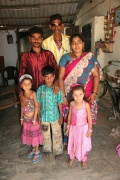 Uday Kumar with his daughter, son in law and his grandchildren