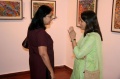 Zareen Mazumdar listens to a friend