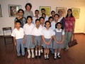 Several classes of deaf and dumb schoolchildren from Kolkatta visit the exhibition