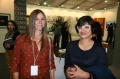 Dagmar Vogl with designer Nirmala Rudra at Art Summit