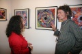 Neelam Misal and Werner Dornik at the Bindu Gallery, Art Summit