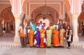 Students with Werner Dagmar and Padma in the Diwan-I-Khas of the City Palace