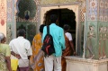 Students going through the Peacock Gate to the other part of the City Palace