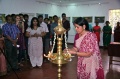 Princess of Travancore Gauri Parvathi Bayi lights the lamps