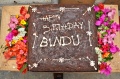 Bindu Happy Birthday cake sponsered by Tia Pleiman