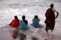 Bindu artists enjoying the sea at Vivekananda Kendra in Kanyakumari 1