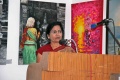 Padma Venkataraman giving a speech