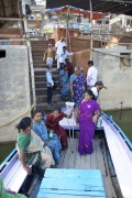 Enter the boat to go back to Assi Ghat