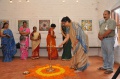 Mrs. Nalini Radhakrishnan light the lamp