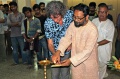 Werner Dornik, Curator & Dr. Dilp Mitra principal Kala Bhawan lighting the lamp