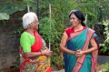 Padma Venkataraman translated the speaches of the Bindu-students after her Bindu Art School - presentation