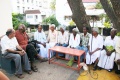 Students discussing with Sadanand Menon and a Journalist