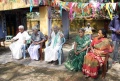 The new students are waiting for the celebration