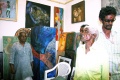 Aramugam and Kumar in visiting an Artist in his studio