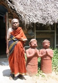 Vethama and the clay-sculptures