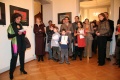 Mrs. Elahe Zahedi of the Gallery Brulee at her opening speech