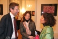 The Austrian Ambassador Mr. Hajnoczi talks to Mrs Zahedi and the Austrian General Konsul Mrs. Ellision