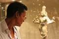 Damodaran observing the statue