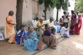 Students having some snacks during the break