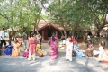 Students getting ready for lunch at Sadanand Menons Place