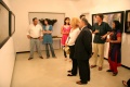 Guests observing the exhibition