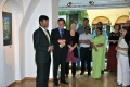 Counsel of culture in the ndian Embassy Vienna, Raj Srivastava inaugurates the show