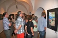 Visitors following the opening of the show