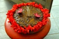 The 6. Bindu Birthday cake - sponsored by Dianna and Norman