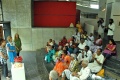 The students applaud the three "Aurosisters" Christine, Dianna and Tia who organized the event