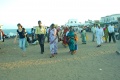 Walking on the beach