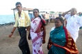 Walking through the beach-bazar