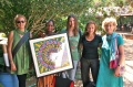 Tia, Uma, Dagmar, Christine, Dianna meet in Aurovillejpg