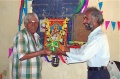 Eswaran gets a present from our coordinator Ramachandran