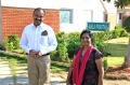 The seminar leader and Padma Venkataraman