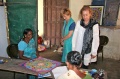 Tia and Dianna from Auroville watching the students