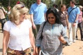 Becky Dougles and Padma Venkataram while visiting the colony