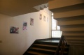 Photographs at the staircase in the gallery