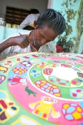 Subramani paints a Bindu