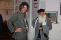 Werner Dornik and Suresh Jindal at the Bindu Gallery, Art Summit