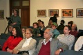 Audience interested in the discussion about social responsibility of art