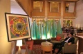 Bindu painting exhibited at the restaurant of Marriott