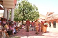 Celebrating Holy inside the Sarthak Mana Kushtashram