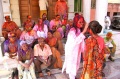 Padma draws a Bindi for Happy Holy