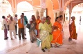 Students astonished about the Diwan-I-Khas part of the City Palace complex