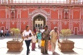 Students leaving the City Palace